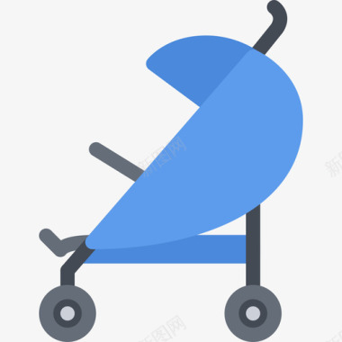 婴儿车学童车平板车图标图标