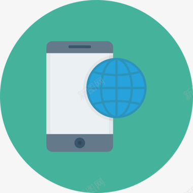 智能手机网页开发ul平面圆圆形图标图标