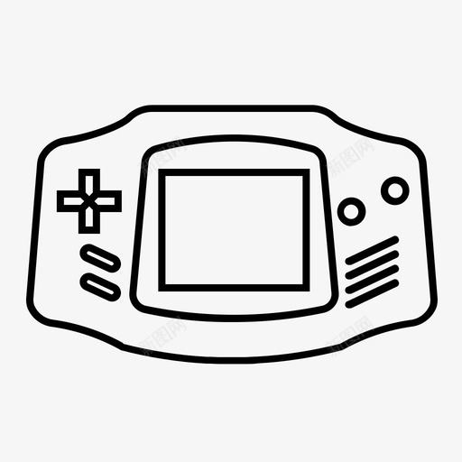 gameboyadvance控制台播放图标svg_新图网 https://ixintu.com gameboyadvance 控制台 播放 游戏控制台概述 视频播放器