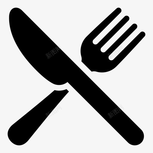 采购产品银器餐具晚餐图标svg_新图网 https://ixintu.com 晚餐 采购产品银器 食品和饮料 餐具 餐厅