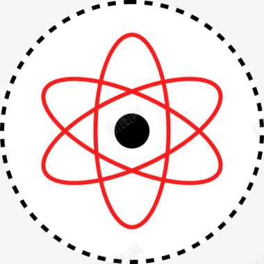 原子能源环境4平坦图标图标