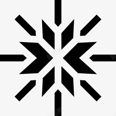 雪花自然17填充图标图标