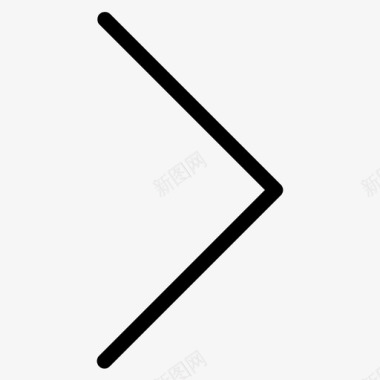 右V形箭头插入符号图标图标