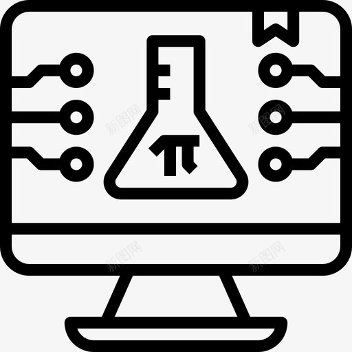 化学茎线状图标svg_新图网 https://ixintu.com 化学 线状 茎