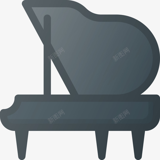 钢琴乐器5线颜色图标svg_新图网 https://ixintu.com 乐器5 线颜色 钢琴