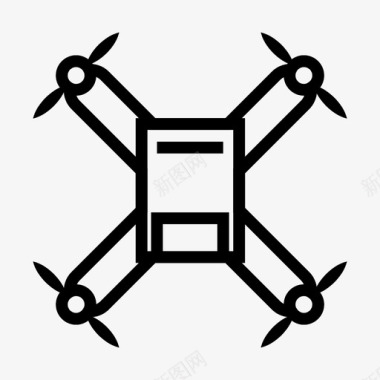 无人机摄像机无人机迷你无人机图标图标