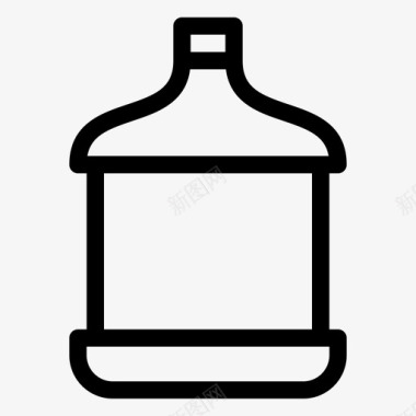 加仑瓶子水图标图标