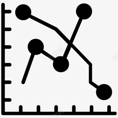 分析信息图表线图图标图标