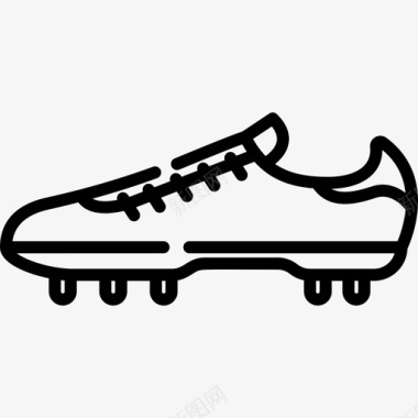 靴子足球2队直线型图标图标