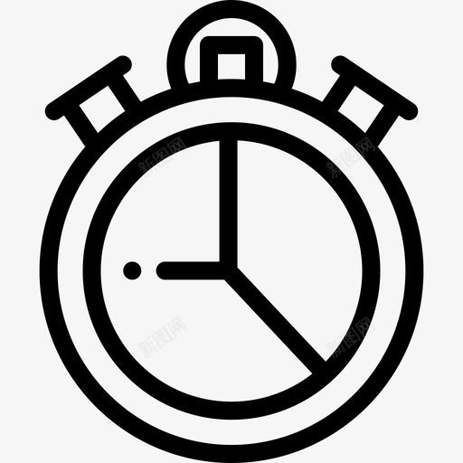 定时器时间管理12线性图标svg_新图网 https://ixintu.com 定时器 时间管理12 线性