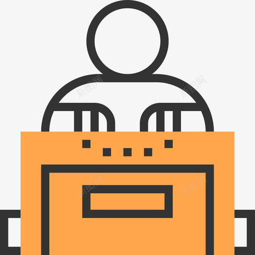 政客腐败黄影图标svg_新图网 https://ixintu.com 政客 腐败 黄影