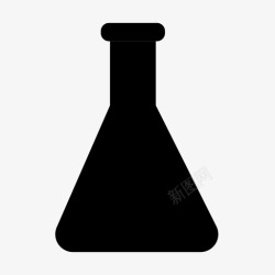迈耶埃伦迈耶烧瓶化学教育图标高清图片