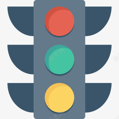 红绿灯网页开发界面3平面图标图标