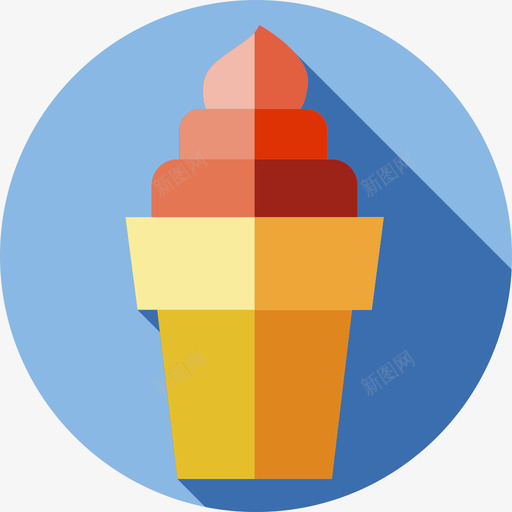 冰淇淋夏季食品和饮料无糖图标svg_新图网 https://ixintu.com 冰淇淋 夏季食品和饮料 无糖