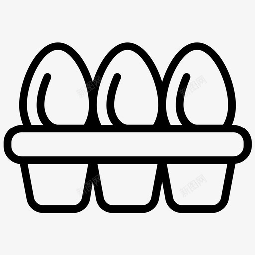 鸡蛋鸡蛋盒鸡蛋托盘图标svg_新图网 https://ixintu.com 食品线图标 鸡蛋 鸡蛋容器 鸡蛋托 鸡蛋托盘 鸡蛋盒 鸡蛋营养