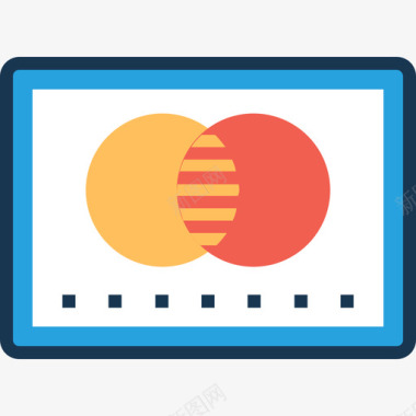 信用卡购物和商业20线性颜色图标图标