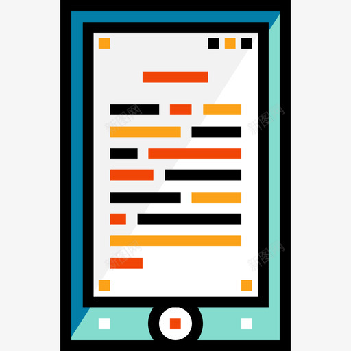 电子书通讯44线颜色图标svg_新图网 https://ixintu.com 电子书 线颜色 通讯44