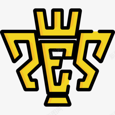 WePes视频游戏logo2线性颜色图标图标