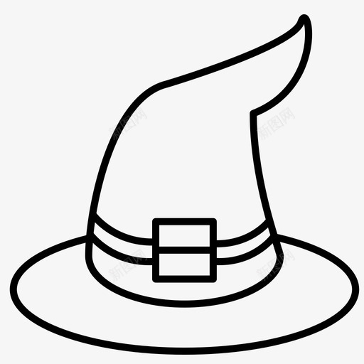 帽子万圣节女巫图标svg_新图网 https://ixintu.com 万圣节 万圣节派对 女巫 帽子