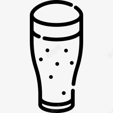 啤酒夏季食品饮料3线性图标图标
