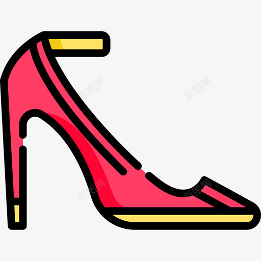 高跟鞋奢华11线性颜色图标svg_新图网 https://ixintu.com 奢华11 线性颜色 高跟鞋