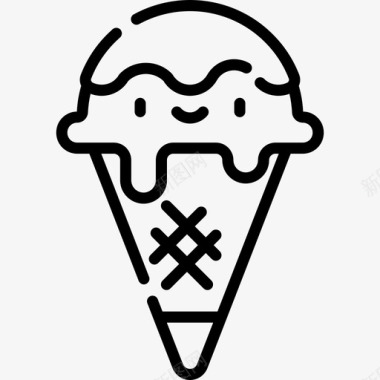 冰淇淋生日8直系图标图标