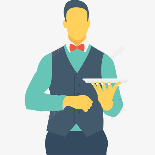 服务员人公寓图标svg_新图网 https://ixintu.com 人 公寓 服务员