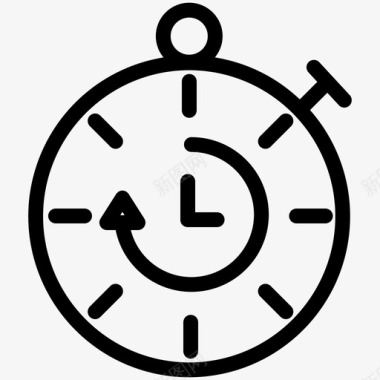 秒表计时器健身图标图标