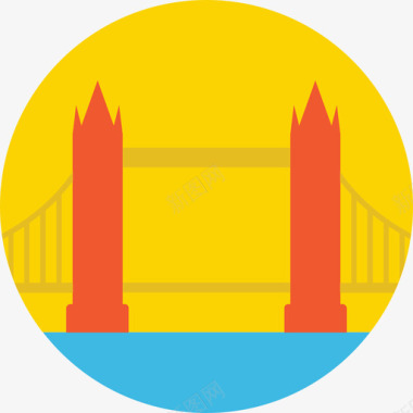 伦敦桥旅游38号平房图标图标