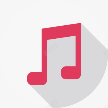 音乐苹果logos2扁平图标图标