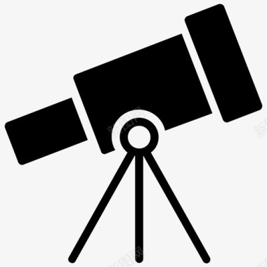 望远镜天文学光学仪器图标图标