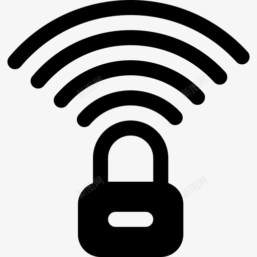 Wifi互联网安全14已填充图标svg_新图网 https://ixintu.com Wifi 互联网安全14 已填充