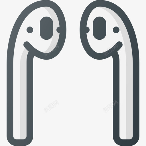 Airpods智能设备14线性颜色图标svg_新图网 https://ixintu.com Airpods 智能设备14 线性颜色