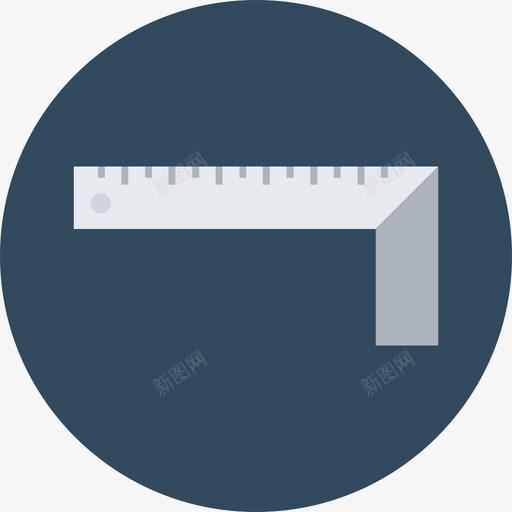 尺子结构29圆形图标svg_新图网 https://ixintu.com 圆形 尺子 结构29