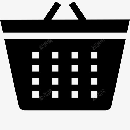 购物袋篮子购物车图标svg_新图网 https://ixintu.com ios基本图标填充 市场 篮子 购物袋 购物车