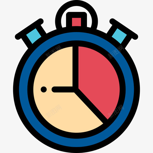 计时器时间管理11线性颜色图标svg_新图网 https://ixintu.com 时间管理11 线性颜色 计时器