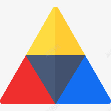 金字塔图信息图元素4平面图图标图标
