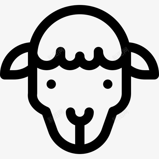 绵羊养殖11直系图标svg_新图网 https://ixintu.com 养殖11 直系 绵羊
