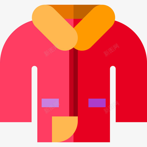 夹克冬装平装图标svg_新图网 https://ixintu.com 冬装 夹克 平装