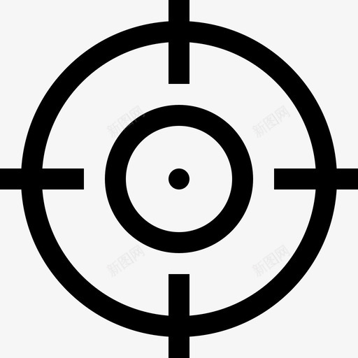 目标彩弹6已填充图标svg_新图网 https://ixintu.com 已填充 彩弹6 目标