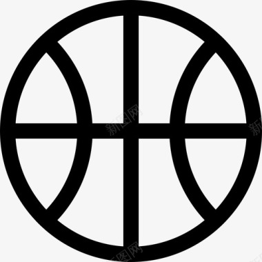 篮球16号操场直线型图标图标