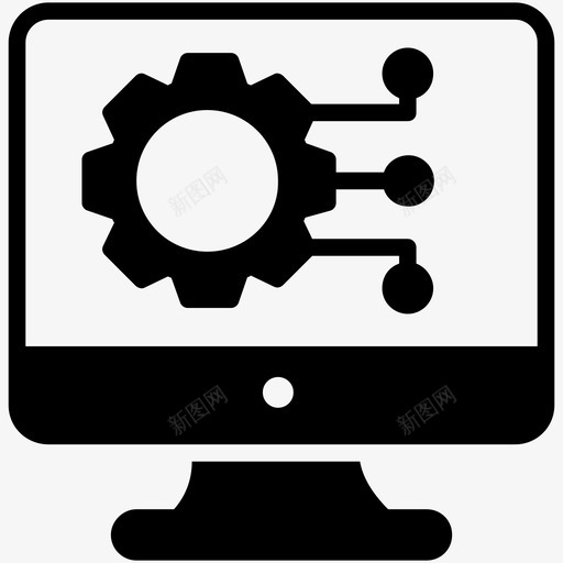 信息技术人工智能cog图标svg_新图网 https://ixintu.com cog stem元素字形图标 互联网 人工智能 信息技术 物联网 计算机科学