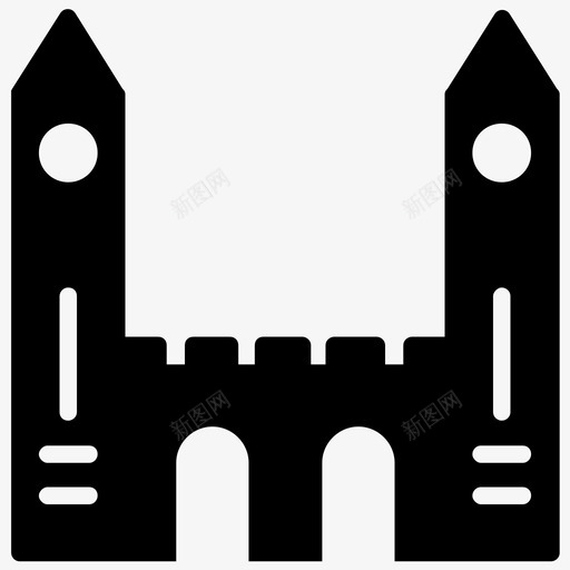 皇家城堡皇家住宅防御城堡图标svg_新图网 https://ixintu.com 中世纪城堡雕文图标 仙女厅 皇家住宅 皇家城堡 防御城堡