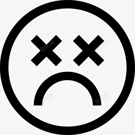 死了表情激动直率图标svg_新图网 https://ixintu.com 死了 直率 表情激动