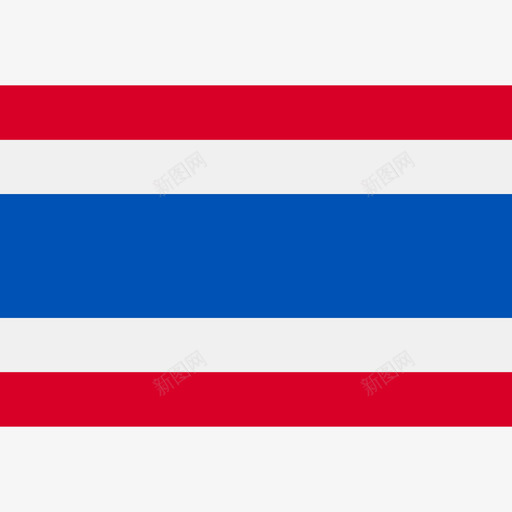 泰国长方形国家简单旗图标svg_新图网 https://ixintu.com 泰国 长方形国家简单旗