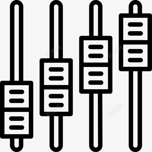 设置基础6线性图标svg_新图网 https://ixintu.com 基础6 线性 设置