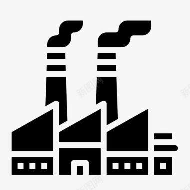 核工业建筑工厂图标图标
