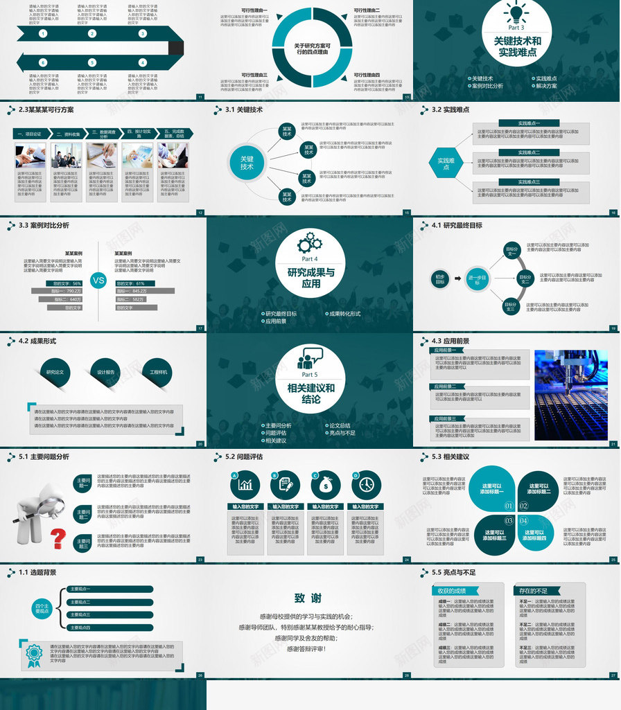墨绿简约答辩论文动态PPT模板_新图网 https://ixintu.com 动态 墨绿 答辩 简约 论文