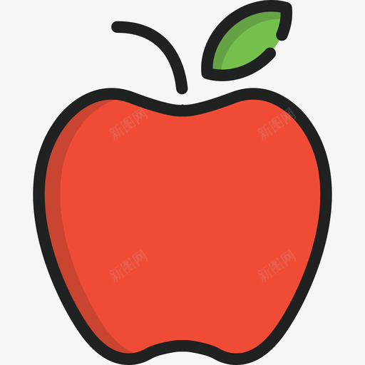 苹果健身房5线性颜色图标svg_新图网 https://ixintu.com 健身房5 线性颜色 苹果