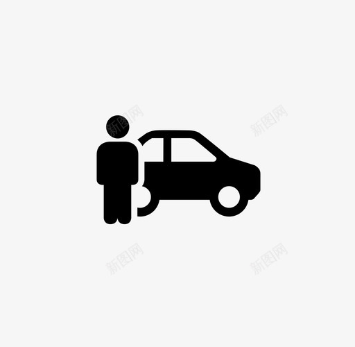 豪华轿车轿车司机图标svg_新图网 https://ixintu.com 出租车 司机 豪华轿车 轿车